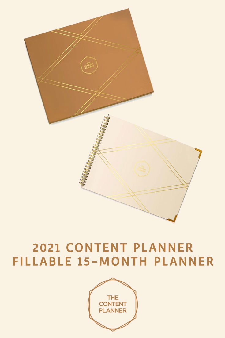 The Content Planner - Coffee Box and Cream Planner - Social Media Planner