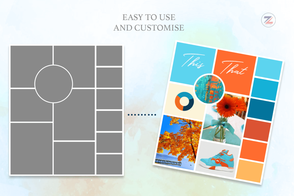 Mood Board Photoshop Template Intelligent Designz